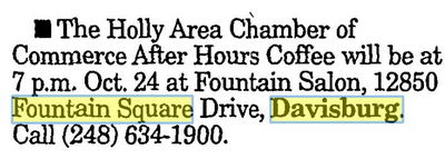 Fountain Square - Oct 2002 Mention Of Hair Salon (newer photo)